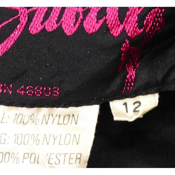 VTG Subili Retro Color Block Puffer Winter Jacket Windbreaker Size 12 - Picture 4 of 16